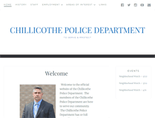 Tablet Screenshot of chillicothepd.org
